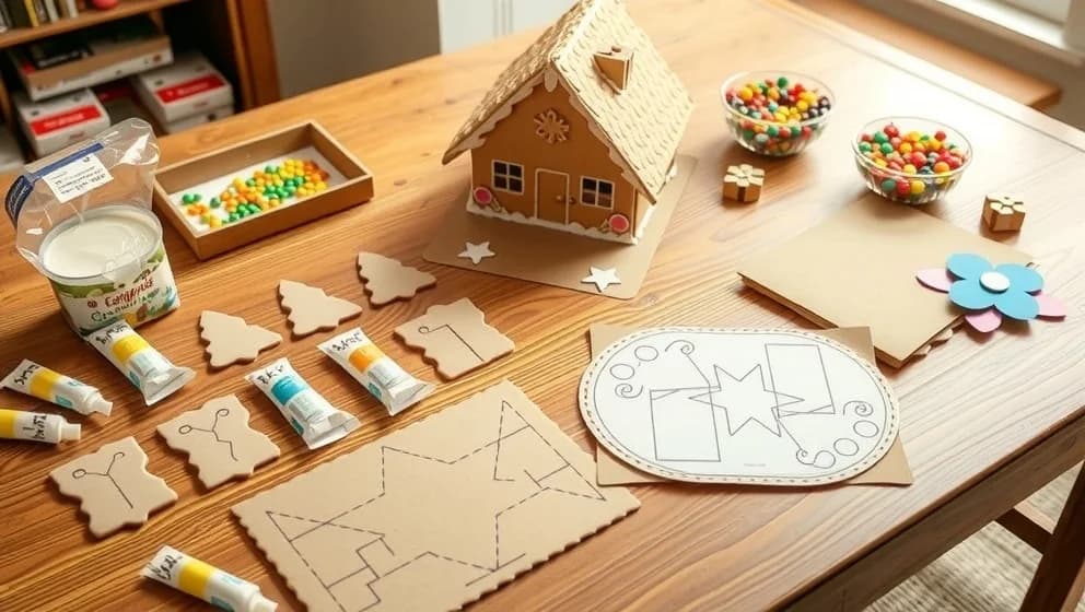 Hur man bygger ett pepparkakshus med mall