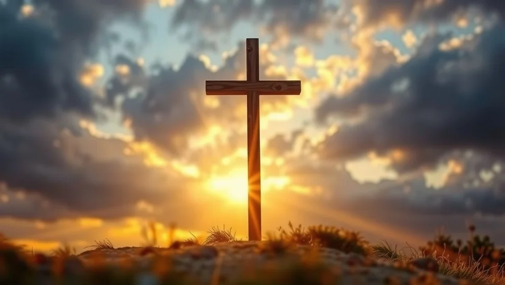 Jesus på korset när det hände