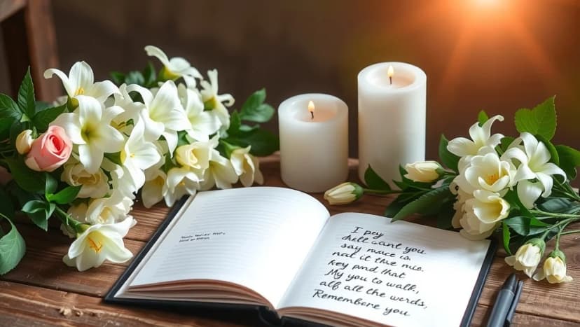 Vad ska man skriva i en sista hälsning på begravningen