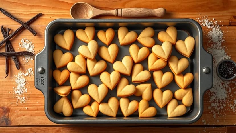 Vaniljhjärtan i långpanna som alla älskar